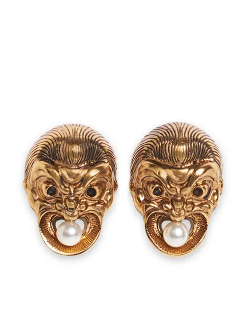ETRO Masks pearl earrings Gold WF5A0028AM022