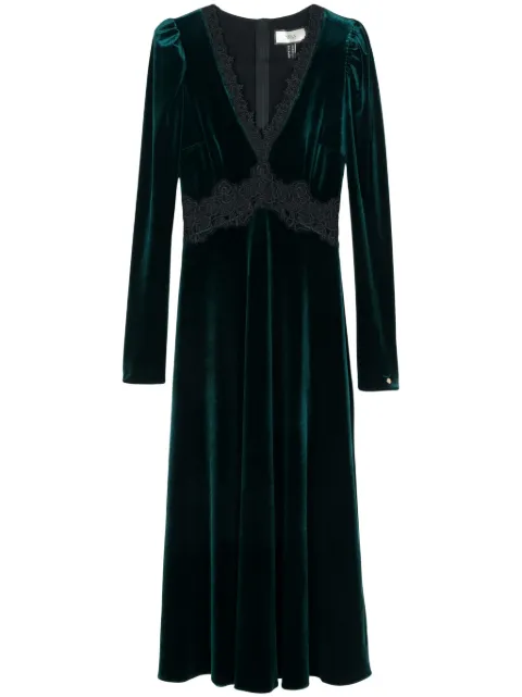 NISSA logo-plaque maxi dress Green RS15318