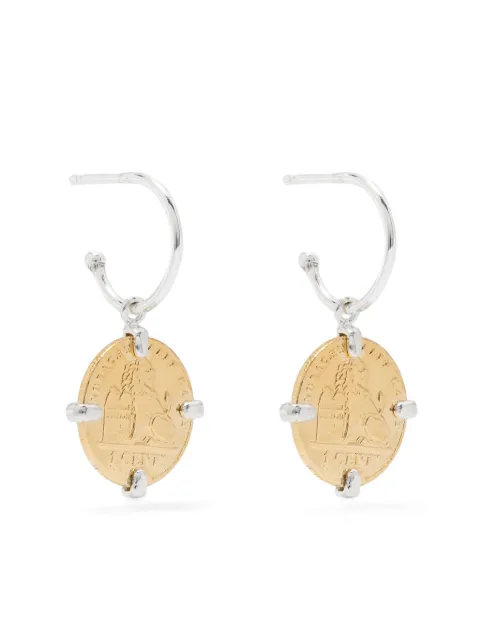 Wouters & Hendrix coin-embellished earrings Silver ESC158SG