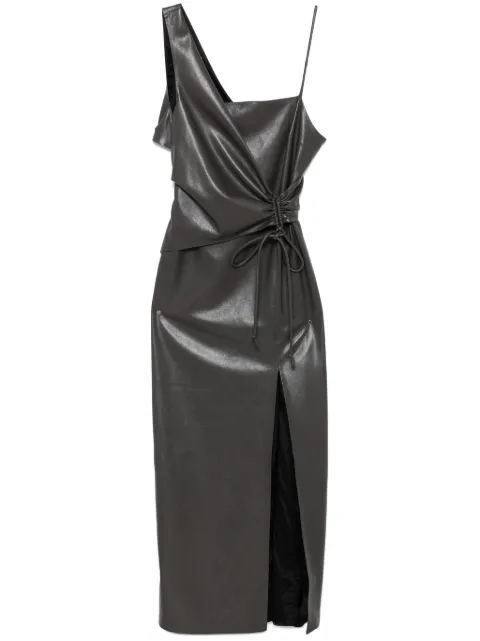 Nanushka asymmetric midi dress Grey NW24FWDR32269