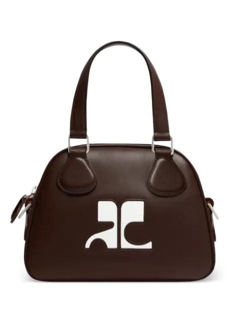 Courrèges mini Reedition Bowling bag Brown PERGSA083CR0065