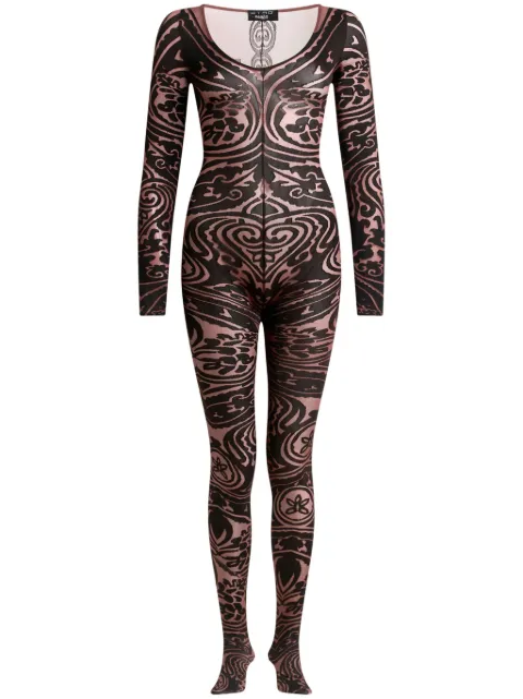 ETRO Paisley Tattoo bodysuit Red WAZA0012AV635