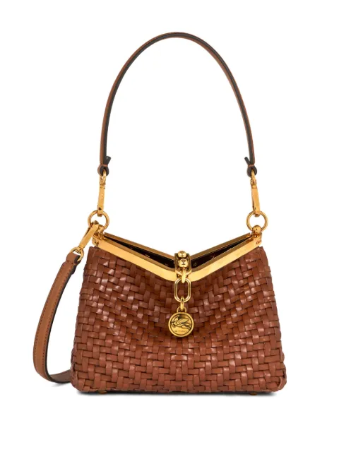 ETRO small Vela woven shoulder bag Brown WP1B0001AE225