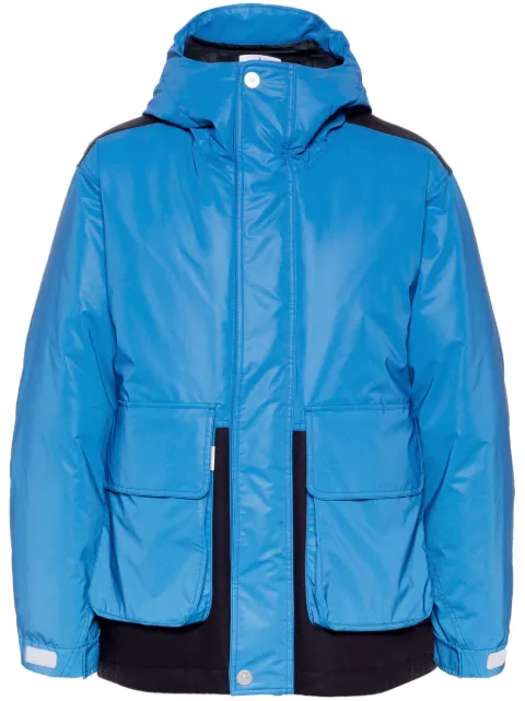Stone Island logo-print padded jacket Blue 8115443X3