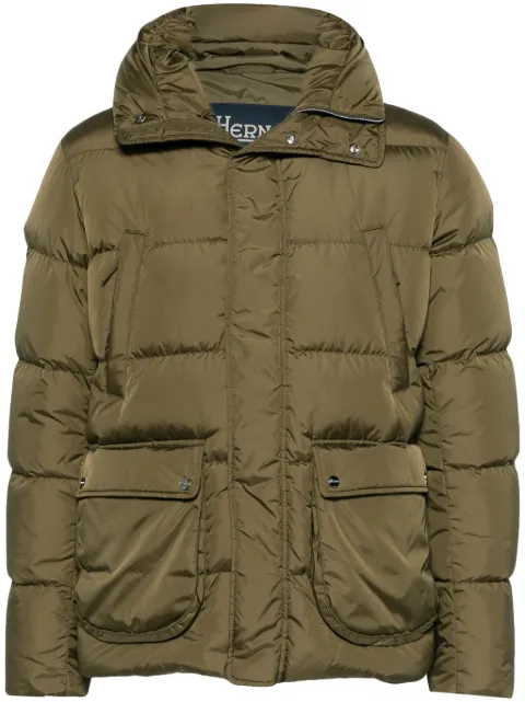 Herno hooded puffer jacket Green PI00114OU12004Z
