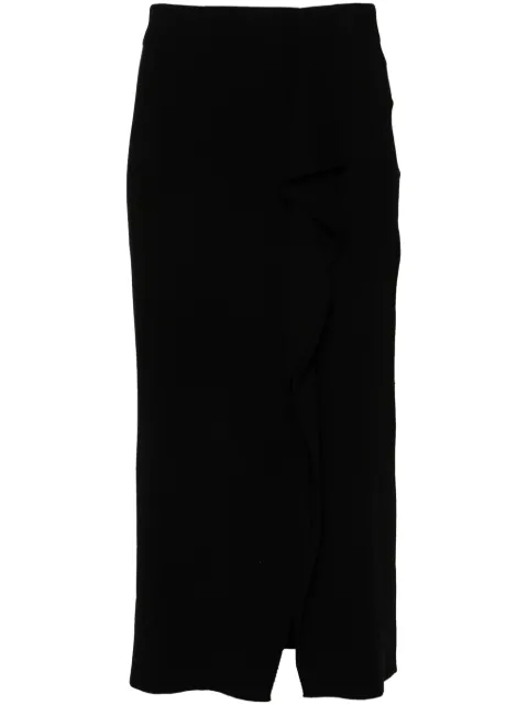 P.A.R.O.S.H. draped midi skirt Black LIME24D560597