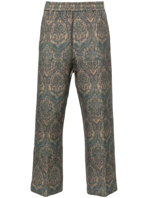 Pierre-Louis Mascia graphic-print trousers Blue CAKESC7SPT12356