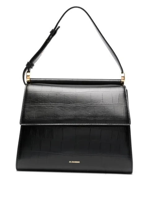 Jil Sander logo-print shoulder bag Black J07ZH0048P6574