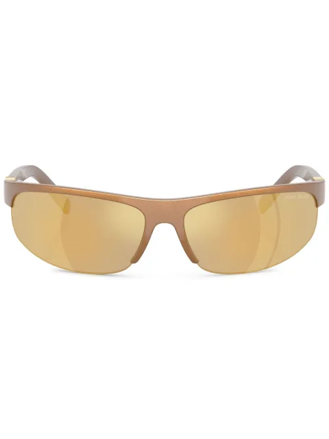Miu Miu Eyewear oversize-frame sunglasses Brown SMUA02CA068M16Y