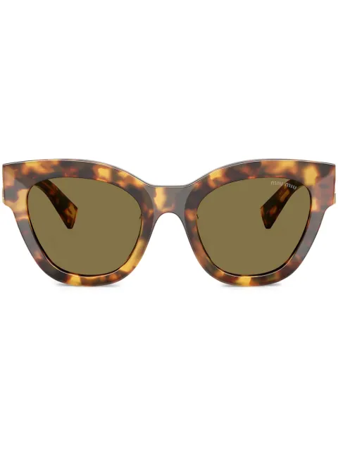 Miu Miu Eyewear oversize-frame sunglasses Brown MU01YS14L09Z