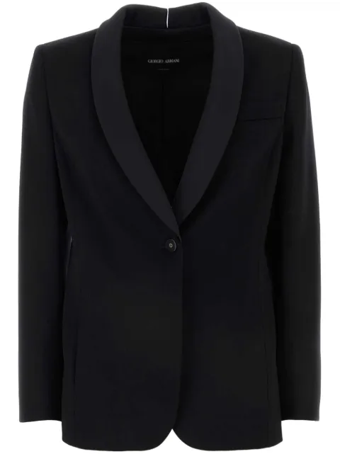 Giorgio Armani virgin wool blazer Black GW000142TE10936