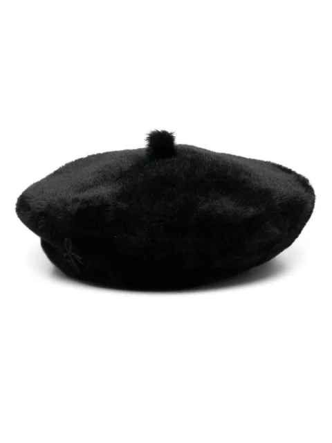 Ruslan Baginskiy faux-fur beret Black BRT033PFFPTPWRB
