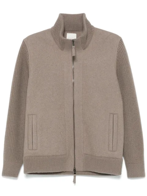 LUNARIA CASHMERE panelled jacket Brown U206