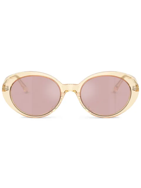 Oliver Peoples transparent round-frame sunglasses Yellow OV5565SU1792AK
