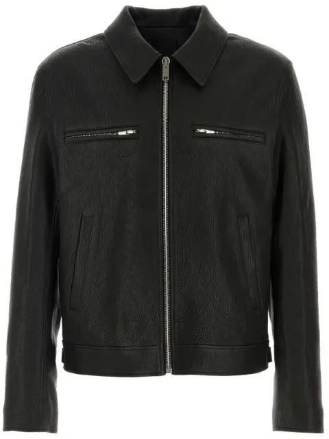 Givenchy zip-pocket leather jacket Black BM018061MK