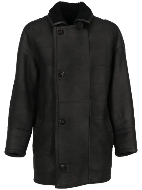 Valentino Garavani Pre-Owned 1980s shearling coat Black VAL950NL