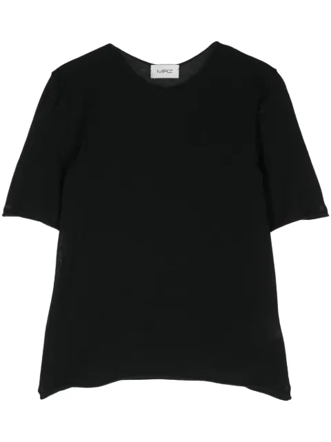 MRZ fine-ribbed top Black FW240003