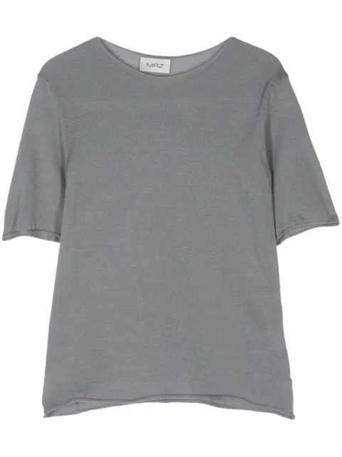 MRZ fine-ribbed top Grey FW240003