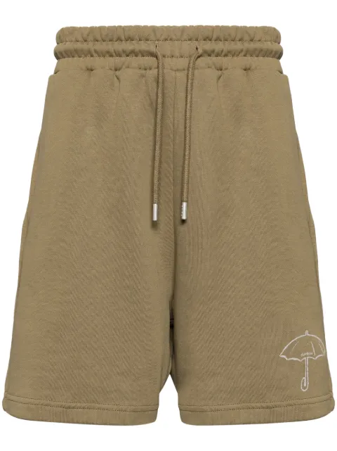 FLÂNEUR logo shorts Brown F14129