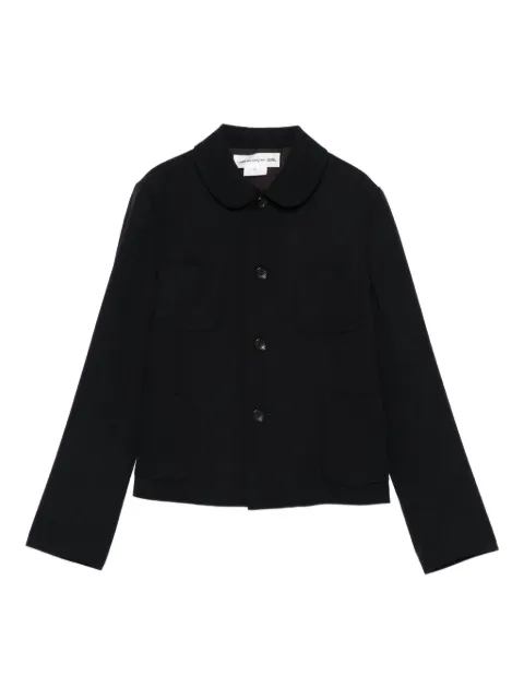 Comme Des Garçons Girl peter-pan collar pocket cardigan Black NZJ012