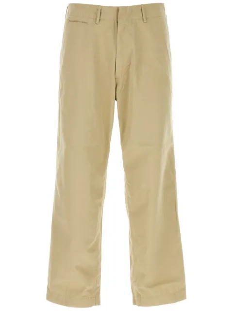 Nanamica concealed-fastening straight trousers Neutrals SUCS401E