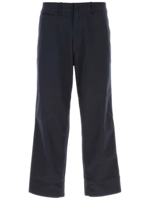 Nanamica concealed-fastening straight trousers Blue SUCS401E