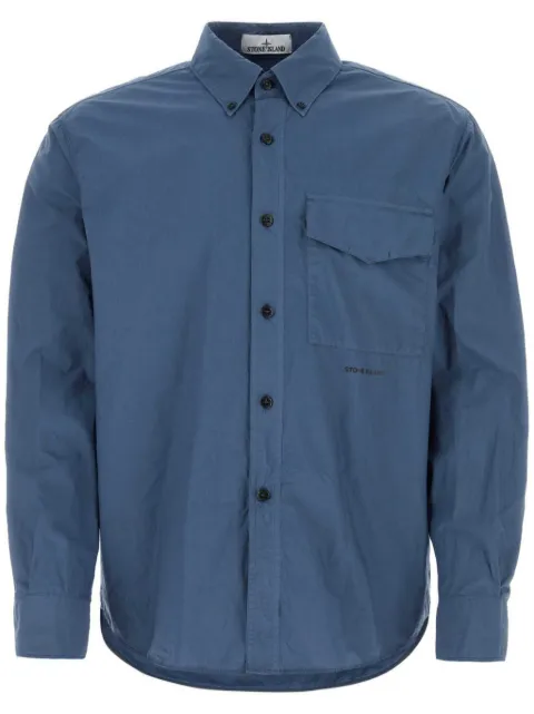 Stone Island Air Force poplin shirt Blue 801511705