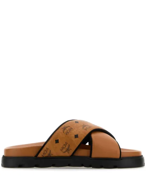 MCM printed sandals Brown MEXESMM06
