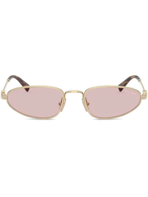 Miu Miu Eyewear oval-frame sunglasses Gold MUA52SZVN4I0