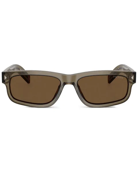 Prada Eyewear rectangle-frame sunglasses Brown PRB11S18T70F