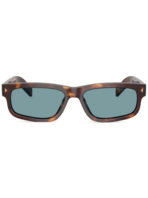 Prada Eyewear logo-plaque sunglasses Brown PRB11S15W04D