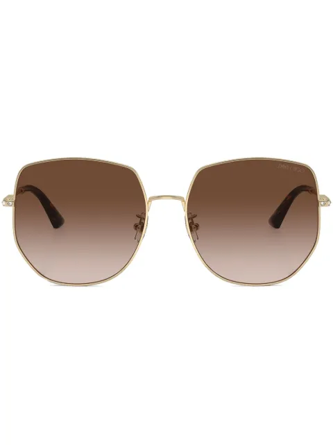 Jimmy Choo Eyewear crystal-embellished sunglasses Gold JC4006BD300613