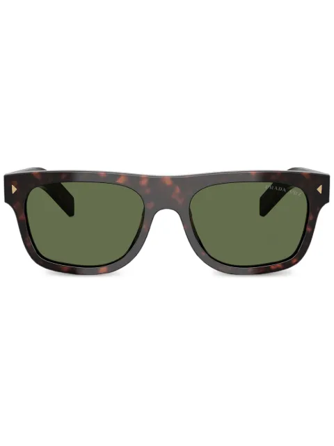Prada Eyewear logo-plaque sunglasses Brown PRB12S