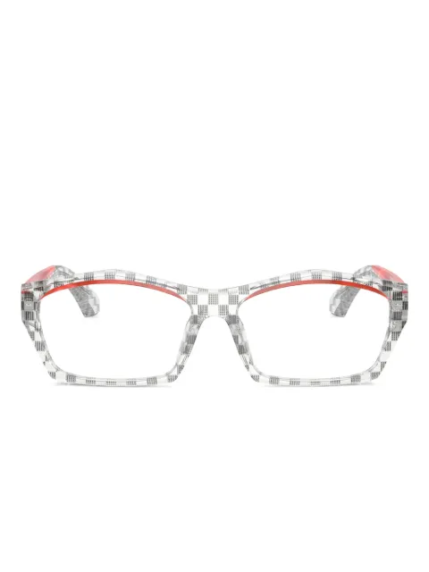 Alain Mikli check-pattern glasses Black A03525003