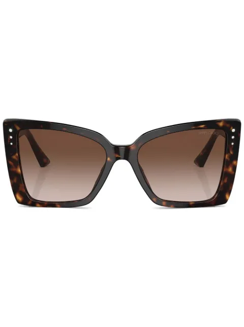 Jimmy Choo Eyewear embellished sunglasses Brown JC5001B500213