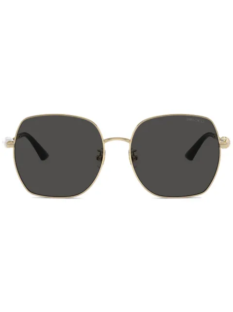 Jimmy Choo Eyewear crystal-embellished sunglasses Gold JC4008HD300687