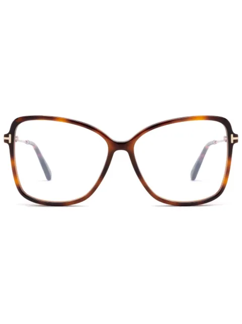 TOM FORD Eyewear butterfly frame glasses Brown FT5953B053