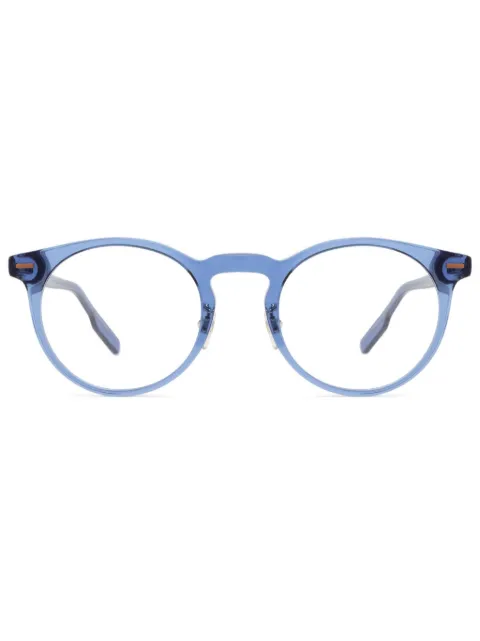 Zegna round-frame glasses Blue EZ5249H