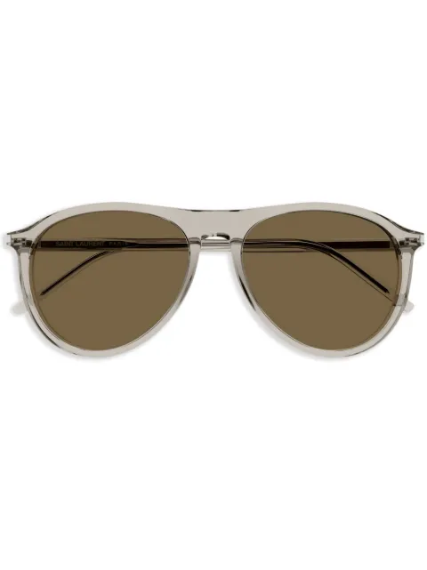 Saint Laurent Eyewear pilot-frame sunglasses Neutrals SL667004