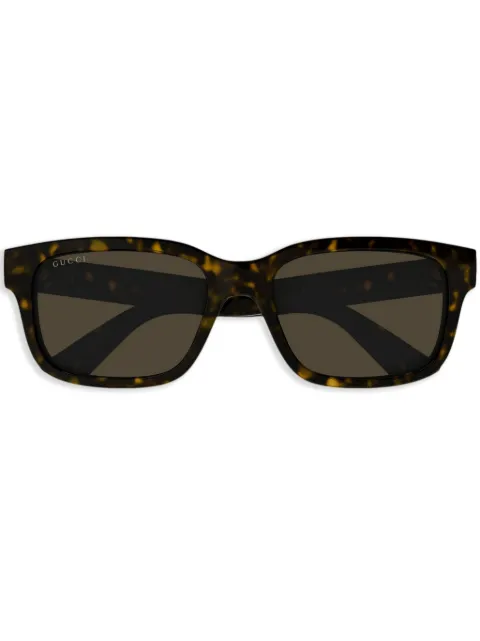 Gucci Eyewear logo-print sunglasses Brown GG1583S002