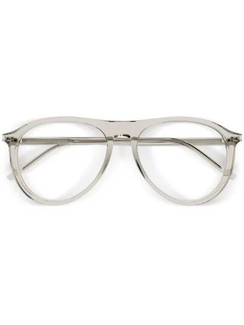 Saint Laurent Eyewear round-frame glasses Neutrals SL667OPT003