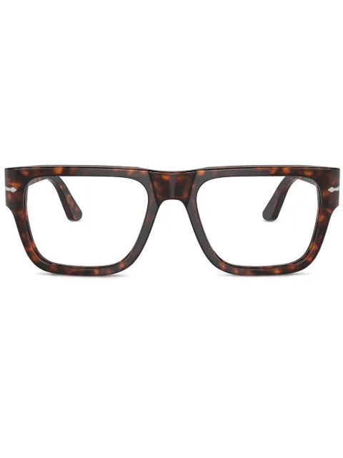 Persol tortoise-shell square frame glasses Brown 0PO3348V