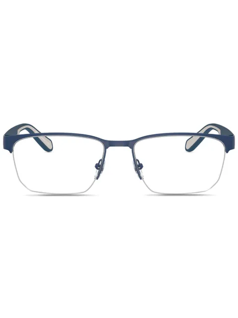 Emporio Armani logo-engraved glasses Blue 0EA1162