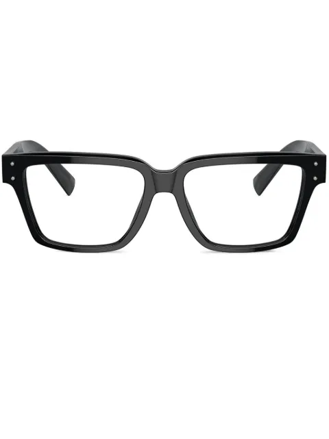 Dolce & Gabbana Eyewear polished square glasses Black DG3383501