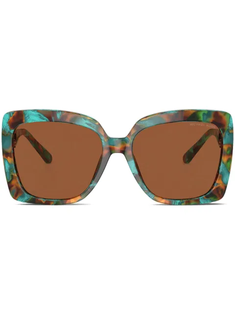 Michael Kors oversize-frame sunglasses Green MK2213400073