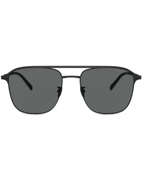 Giorgio Armani logo-print sunglasses Black AR6154300187