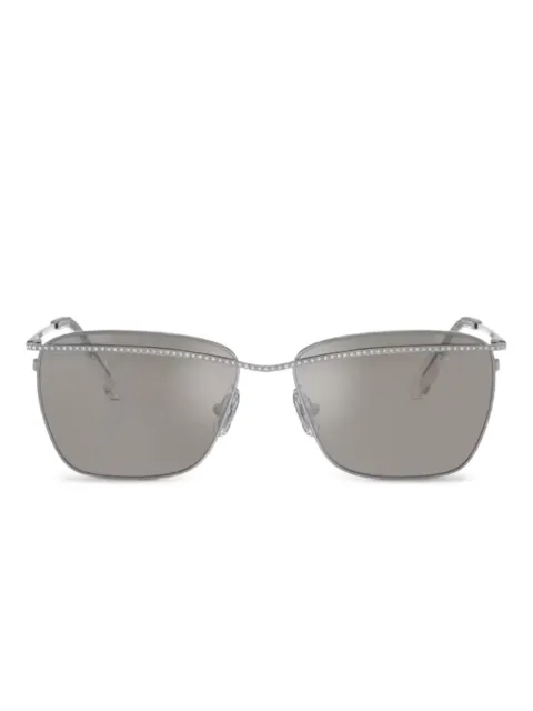 Swarovski Eyewear crystal-embellished square sunglasses Grey SK7006