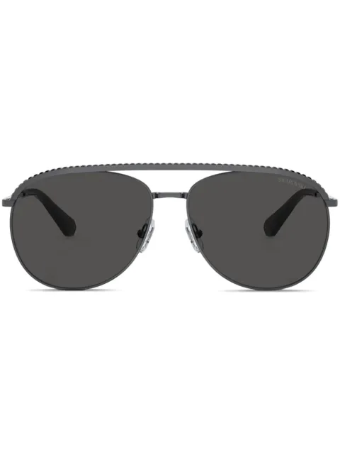 Swarovski Eyewear pilot-frame sunglasses Silver SK7005401187