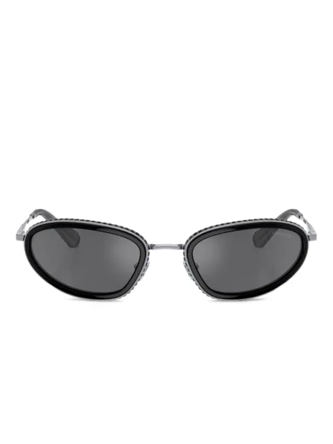 Swarovski Eyewear oval-frame sunglasses Grey SK7004