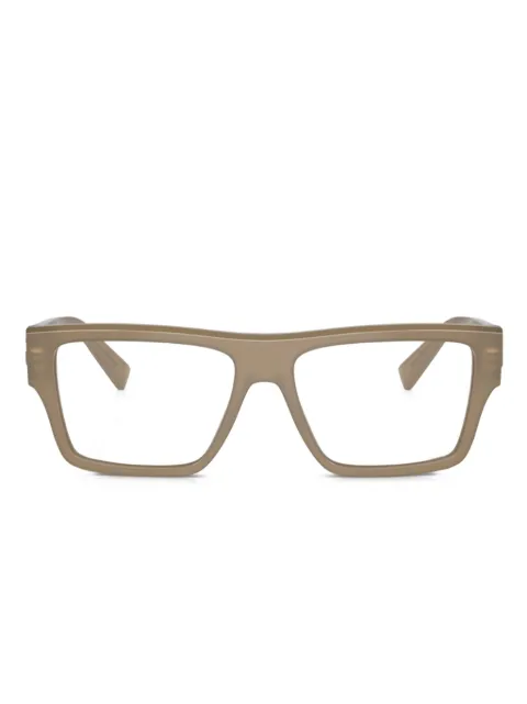 Dolce & Gabbana Eyewear rectangle-frame glasses Brown DG33823089